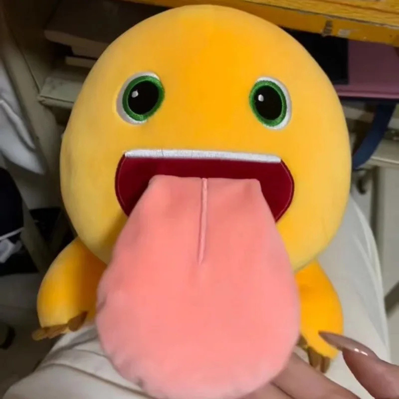 Big Tongue Magnetic Milk Sucking Dragon Plush Toy Tiktok Cute Long Tongue Doll Bag Decoration Pendan