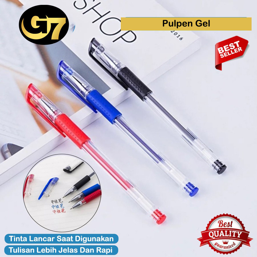 

Pulpen Gel Hitam Merah Biru Pen Standard Premium Ballpoint Tinta Cair Pena Gel Pena Sekolah Pulpen Warna Murah Perlengkapan Sekolah Kantor