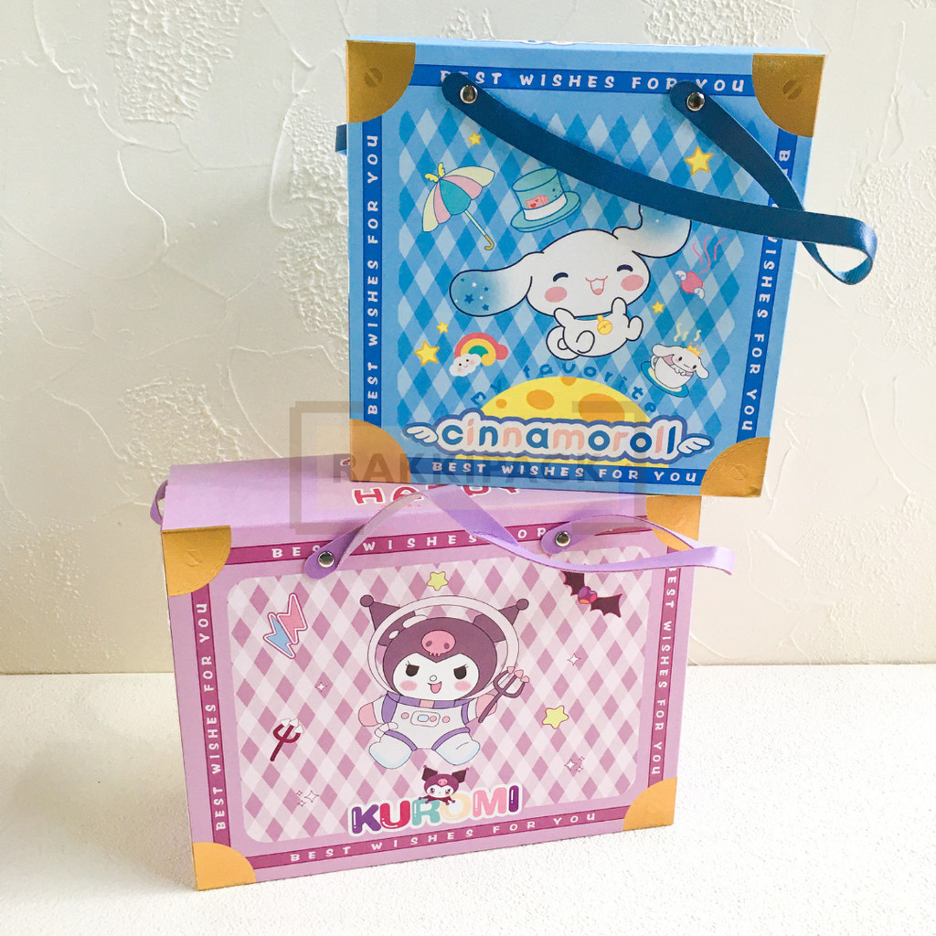 

goodie bag kotak tas hampers box snack kuromi cinnamo