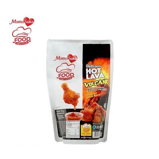 

[[ K23 - BEST SELLER ]] MamaSuka Delisaos Hot Lava / Volcano Sauce 1kg Pouch HALAL BPOM - HotLavaVolcano