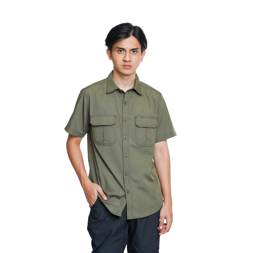 EIGER KEMEJA PRIA TADULOKA LENGAN PENDEK F1 - OLIVE