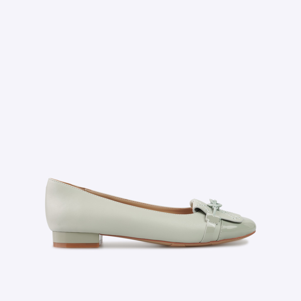 EVERBEST FRETINE LIGHT GREEN - Flat Shoes Kulit Wanita