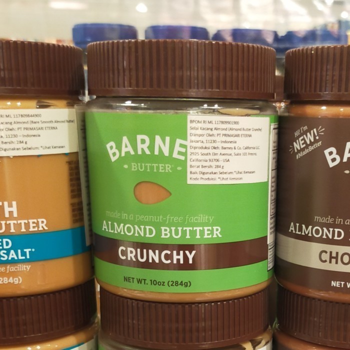 

barney almond butter crunchy 284gr selai spread