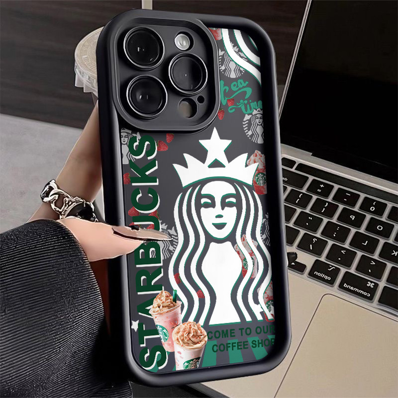 Stylish Starbucks Coffee Casing HP VIVO Y17S Y15S Y19 Y20 Y02 4G Y21 Y22 Y27 Y35 Y36 Y78 Y50 Y51 Y93