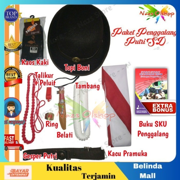 

⭐KUALITAS TERBAIK⭐ Paket Atribut Perlengkapan Pramuka Penggalang Putri SD Kelas 46 Murah