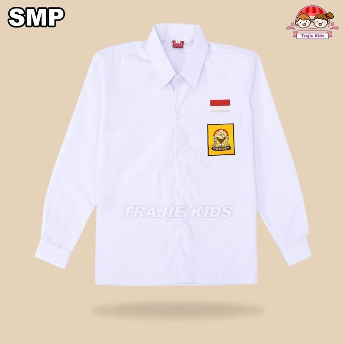 

⭐KUALITAS TERBAIK⭐ Baju Kemeja Seragam Sekolah Putih Pramuka SMP SMA Lengan Panjang Murah Putih SMP, 13 Murah