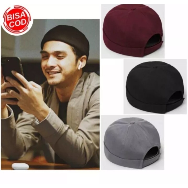 Topi Polos Peci Miki hat Topi Kopiah Hijrah Topi Muslim Peci Gaul Pria