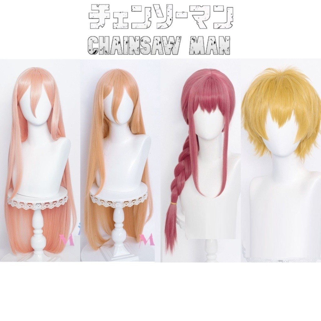WIG / RAMBUT PALSU COSPLAY YWAILISI ALICE ANIME CHAINSAWMAN CHAINSAW MAN POWER DENJI MAKIMA