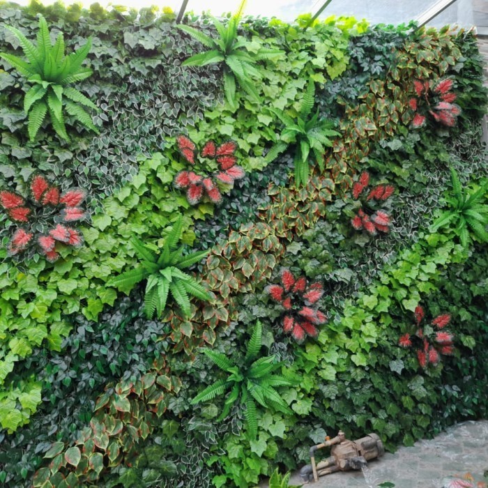 Vertical Garden Artificial Taman Vertikal Garden Hiasan Dinding
