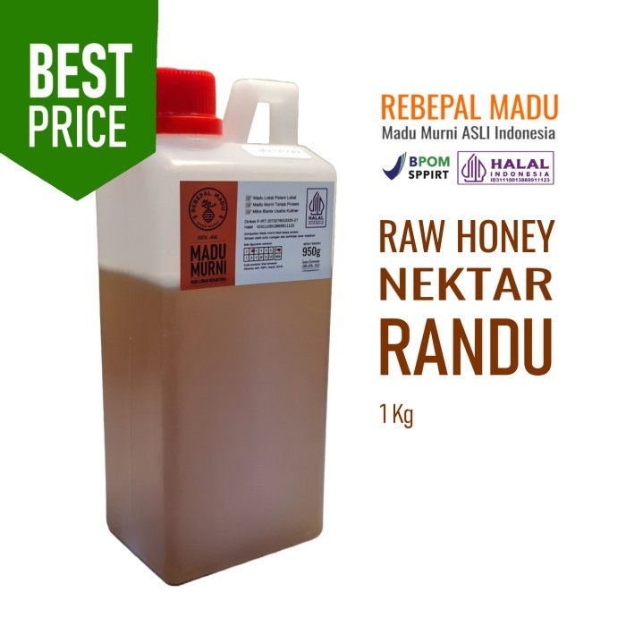 

Madu Murni Premium (Raw Honey) - 1kg - Randu