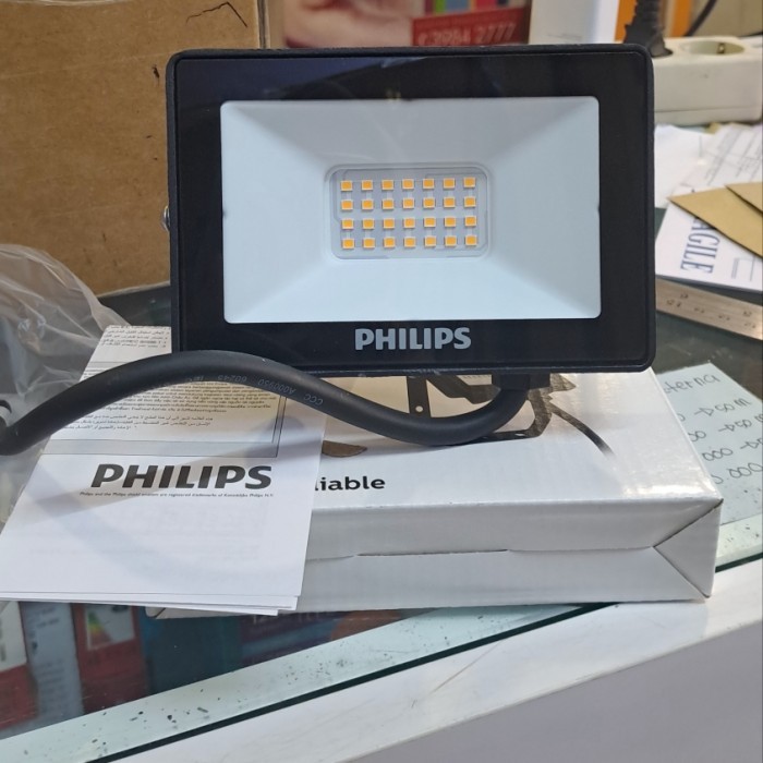 Lampu sorot tembak outdoor taman flood light led philips 20w 20watt 20 watt 220V Original - Putih