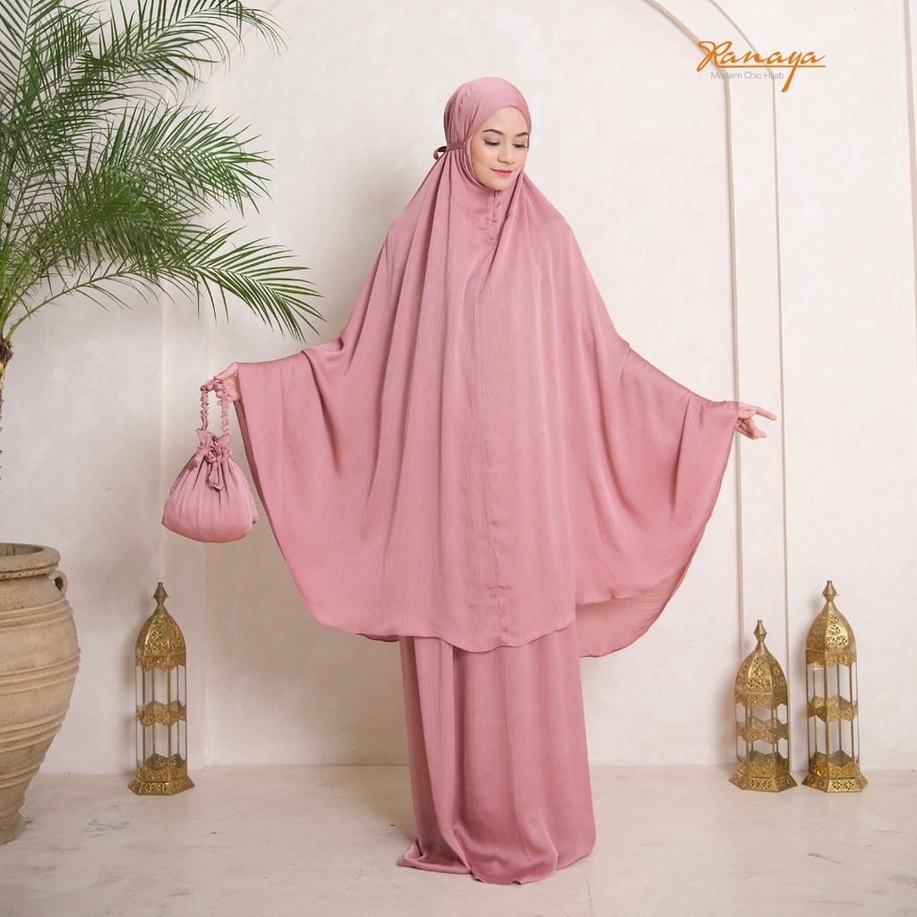 Mukena Harian Travel Adem Jumbo Mukena Almira Cradenza By RANAYA