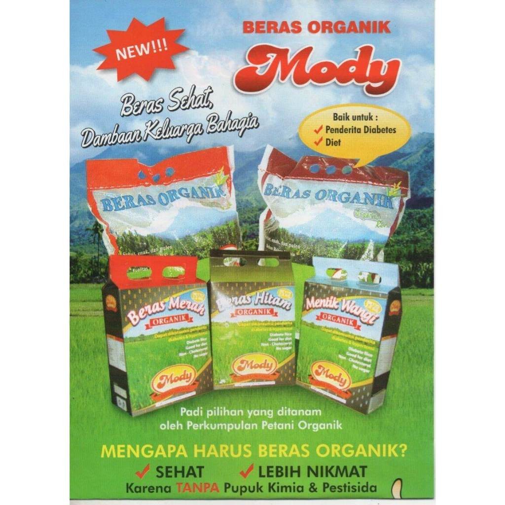 

Beras Organik MODY - Mentik wangi Beras merah Mentik susu Pndan wangi IR64 0.9kg 1.8kg Beras sehat