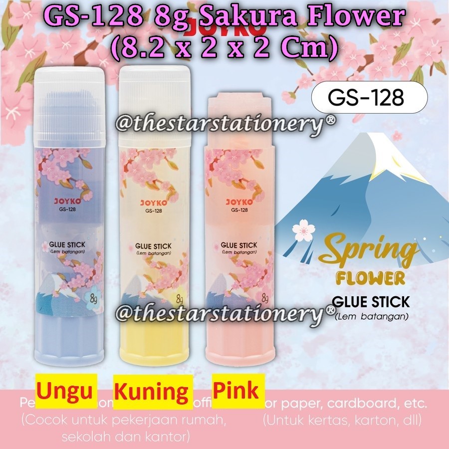 

(1 Biji) Glue Stick JOYKO GS-128 8 Gr / Glue Stick Lem Batang Joyko GS-128 Sakura Flower (1 Biji)