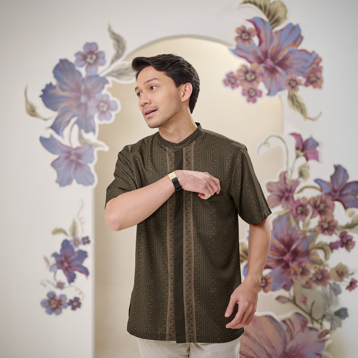 ZM Zaskia Mecca - Tikvi Kemeja Koko Pria Lengan Pendek - Alkisah - Edisi Timun Mas