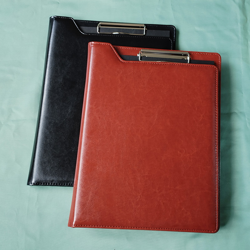 

PU Leather Multifunctional A4 Conference Folder Business Stationery Folder Contract File Folders Organizer Card Holder Memo Pad