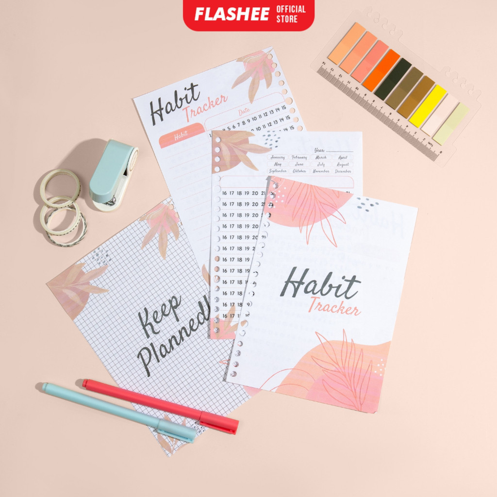 

Loose Leaf Habit Tracker Buku Catatan Kebiasaan