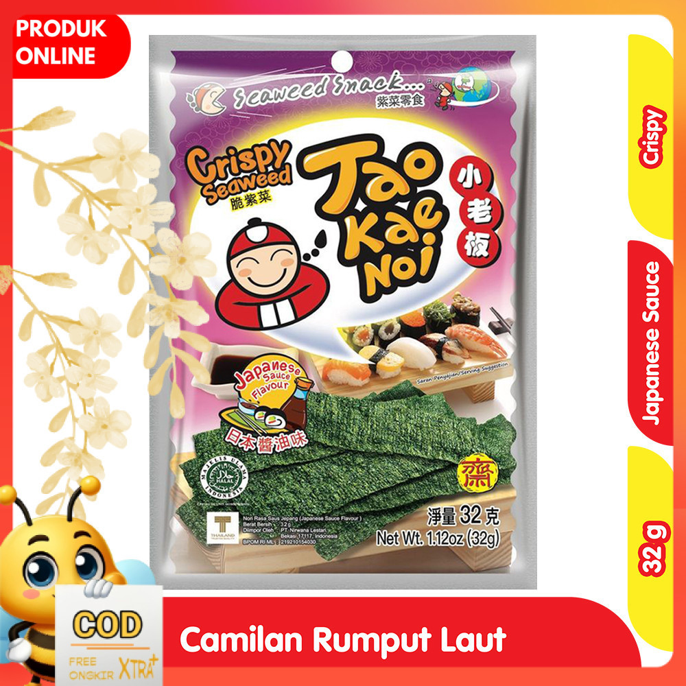 

Tao Kae Noi Crispy Seaweed Japanese Sauce 32 g