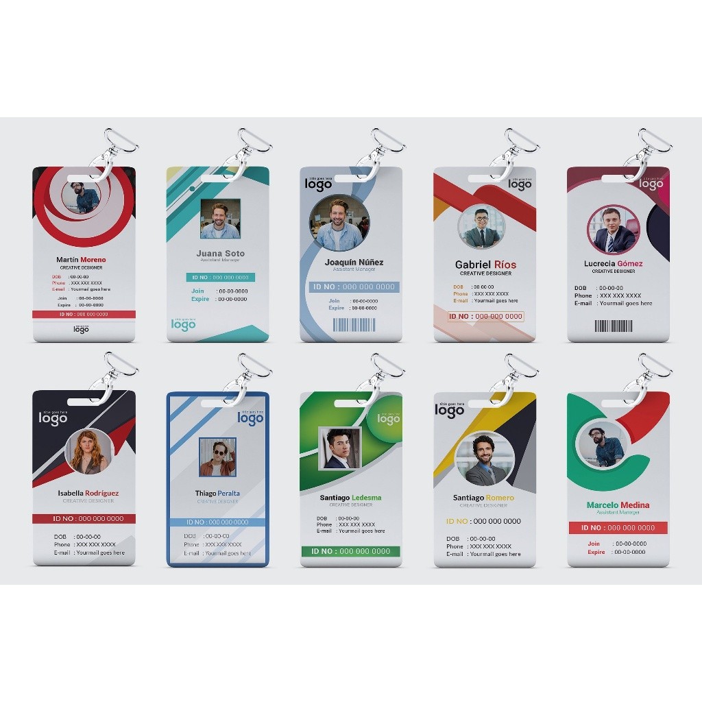 100 Template desain file ID CARD atau kartu nama format Corel Draw CDR X5 - Jidan Shoppu