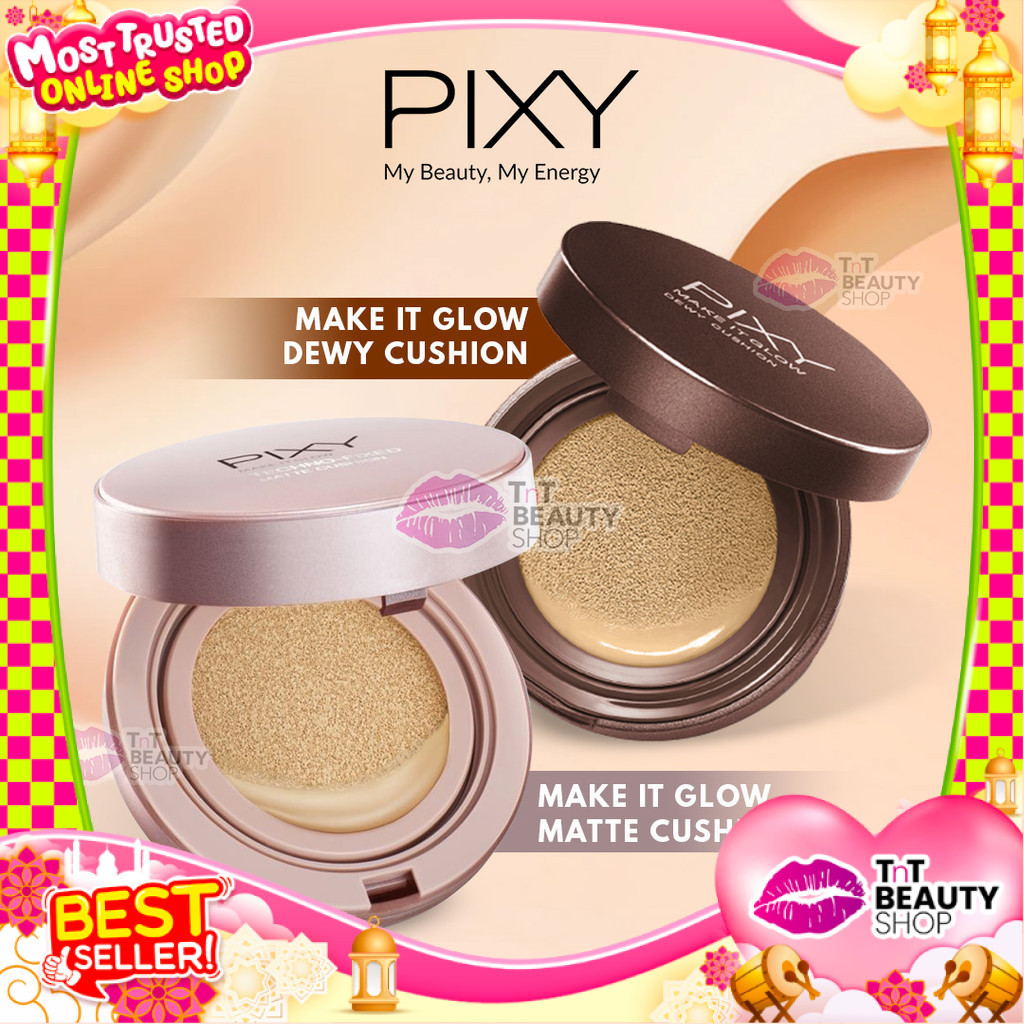 PIXY Make It Glow Dewy Cushion | Techno Fixed Matte Cushion | TnT Beauty Shop