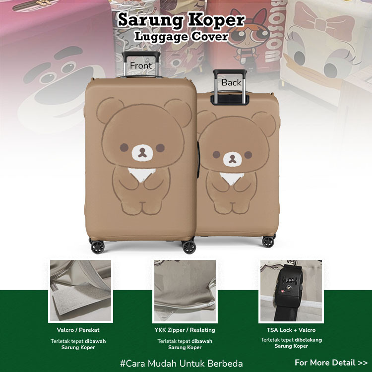 Rilakkuma 005 - Sarung Koper / Pelindung Koper / Desain Sarung Koper Unik