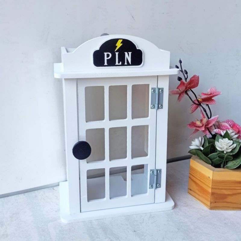 Bok Meteran Token/Pulsa  Desain Telephone London PLN tempat pelindung meteran PLN pintu lubang 9