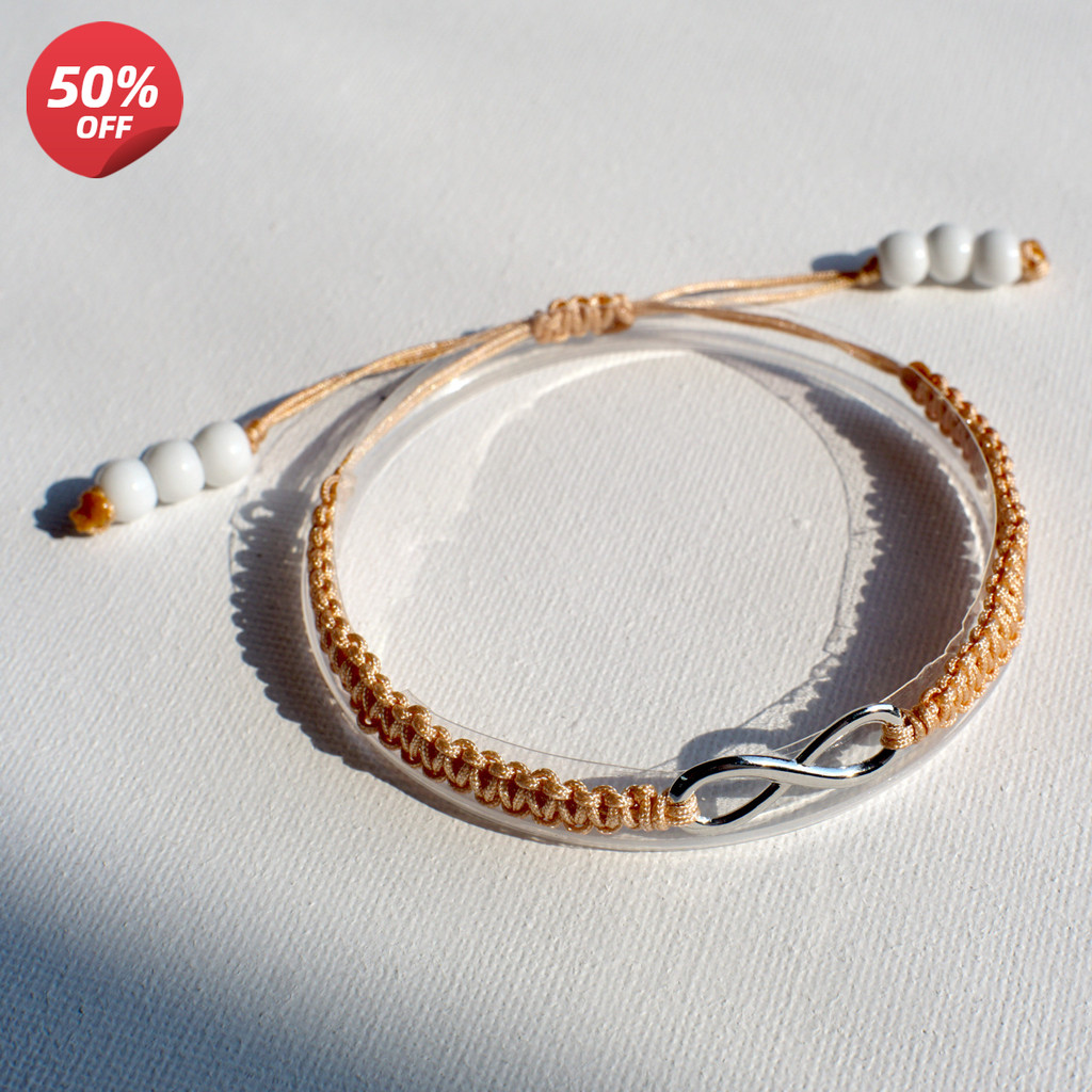 [Infinite] Bracelets Gelang Sepasang infinity Couple Love Kupu-kupu Gelang Serut Infinity Gelang Cou