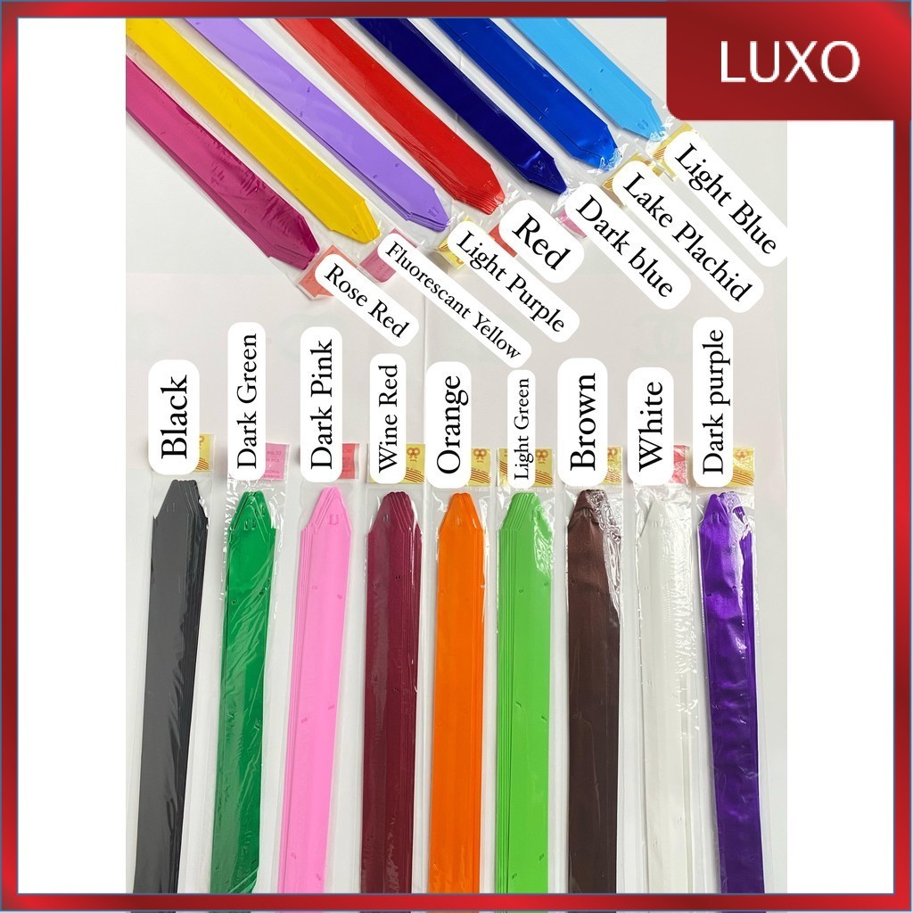 

LUXO - (1pack) Pita Tarik Motif / Pita Serut INK isi 10pcs Dekorasi