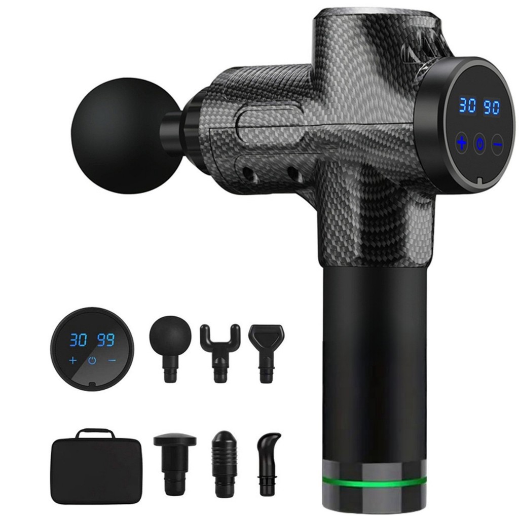 Massage Gun Deep Tissue Vibration Massager Portable Handheld Electric Office  Fitness Workout Massag