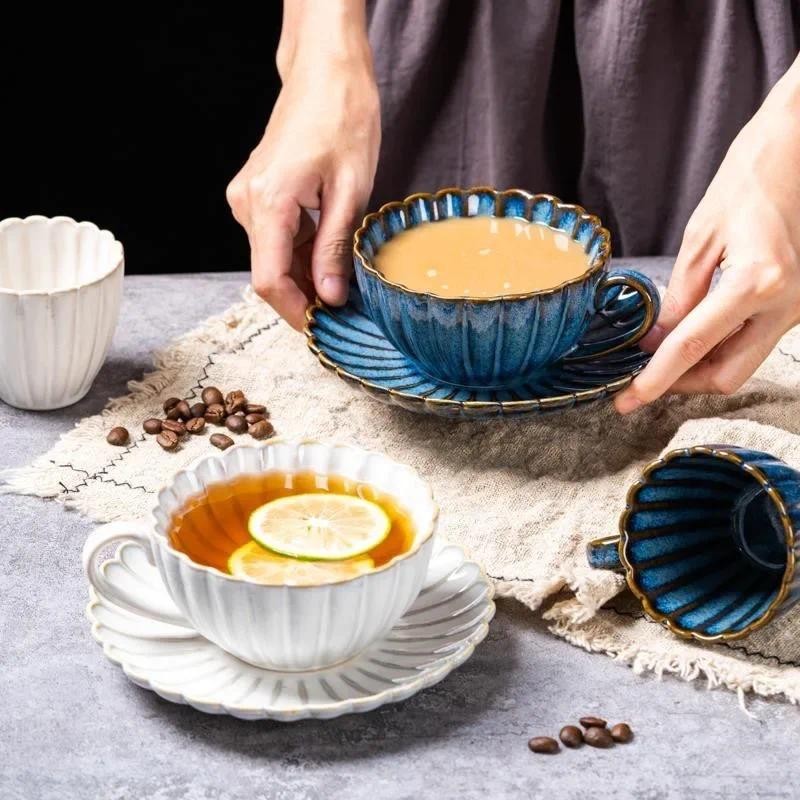Japanese Vintage Ki  Transformation  rysanthemum Ceramic Mug Milk Tea Breakfast Drinking Water Cup C