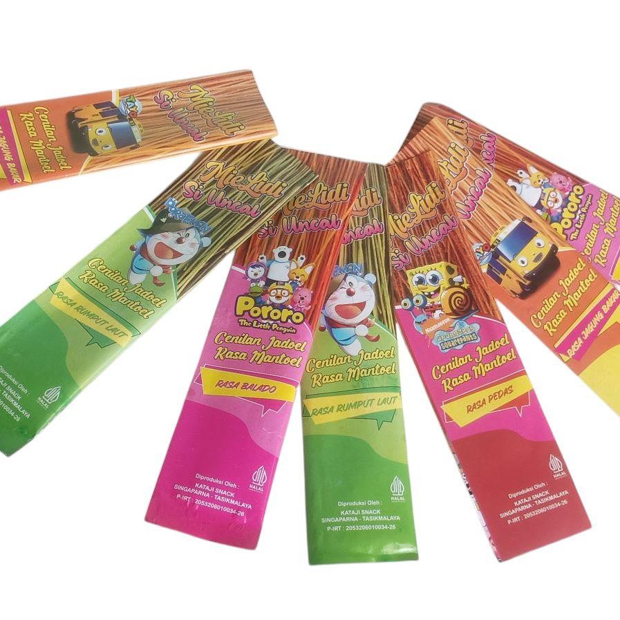 

Mie lidi karakter isi 50 pcs, mix 4 rasa