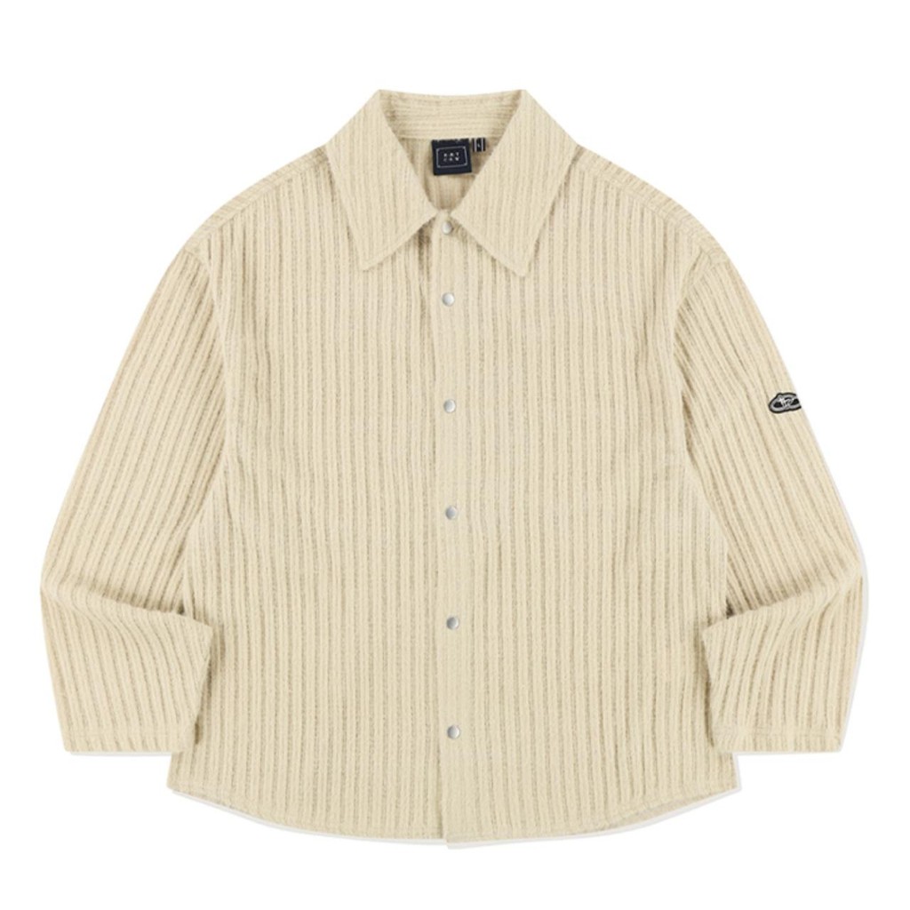 Aland - Romantic Crown - Wide Knit Shirt Beige - Kaos Unisex Beige