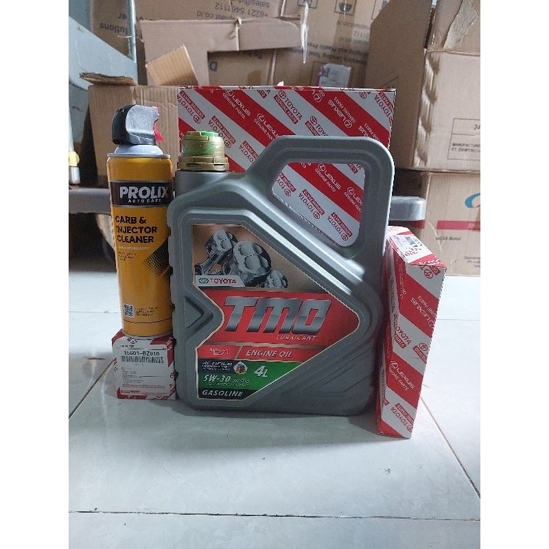 PAKET LENGKAP AVANZA XENIA OLI TMO SAE 5W30 API SN ORIGINAL
