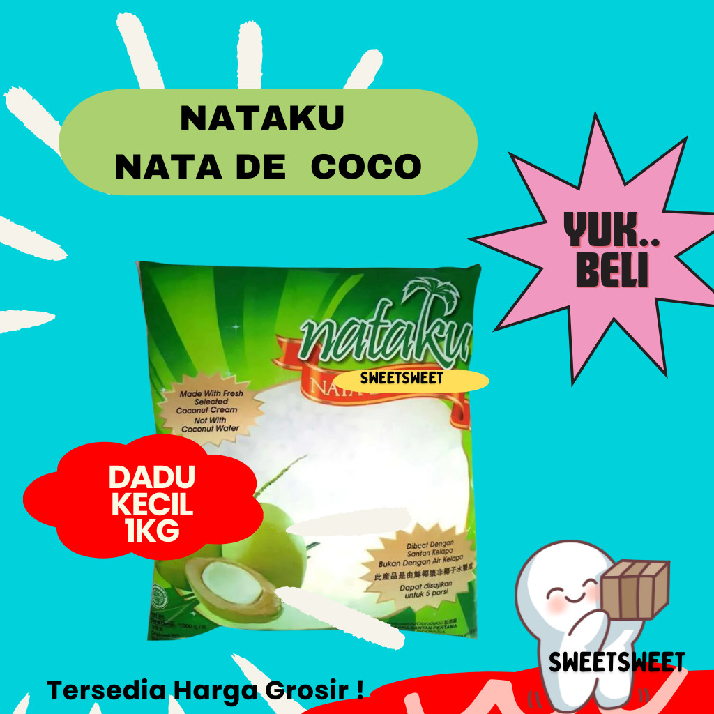 

Sweetsweet Nataku Jelly Kemasan 1 Kg | Nata De Coco | Jelly {BISA COD} {Tersedia Harga Grosir}