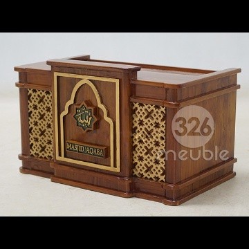 Meja Majlis Jati - Mimbar Duduk - Podium Duduk - Meja Ngaji