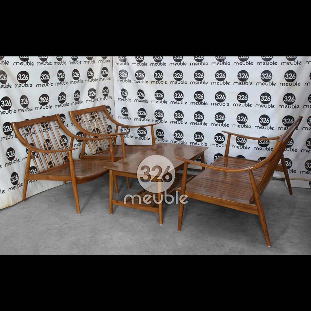 Kursi Tamu Minimalis, Kursi Tamu Retro, Kursi Tamu Kayu Jati, Kursi Tamu Jari Jari