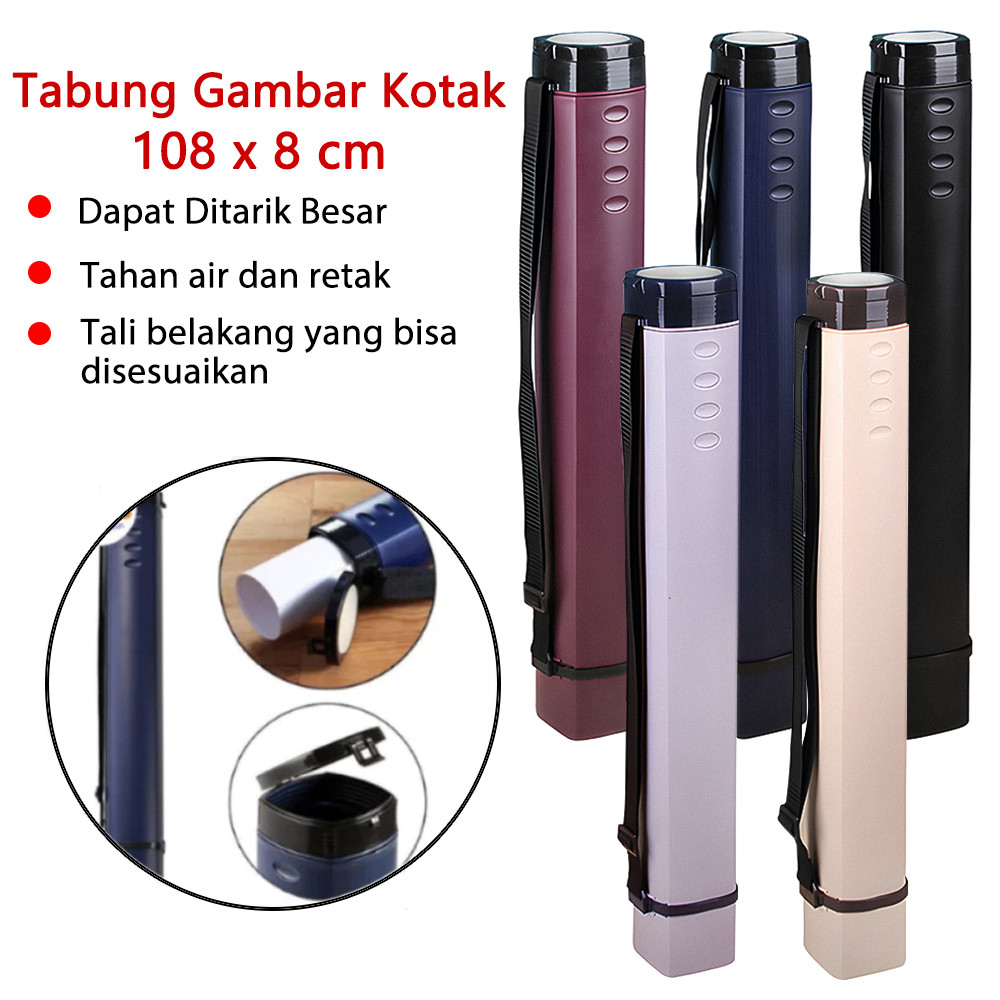 

Tabung Gambar Kotak / Drafting Tube 108 x 8 cm - Simpan dan angkut poster serta kertas penting