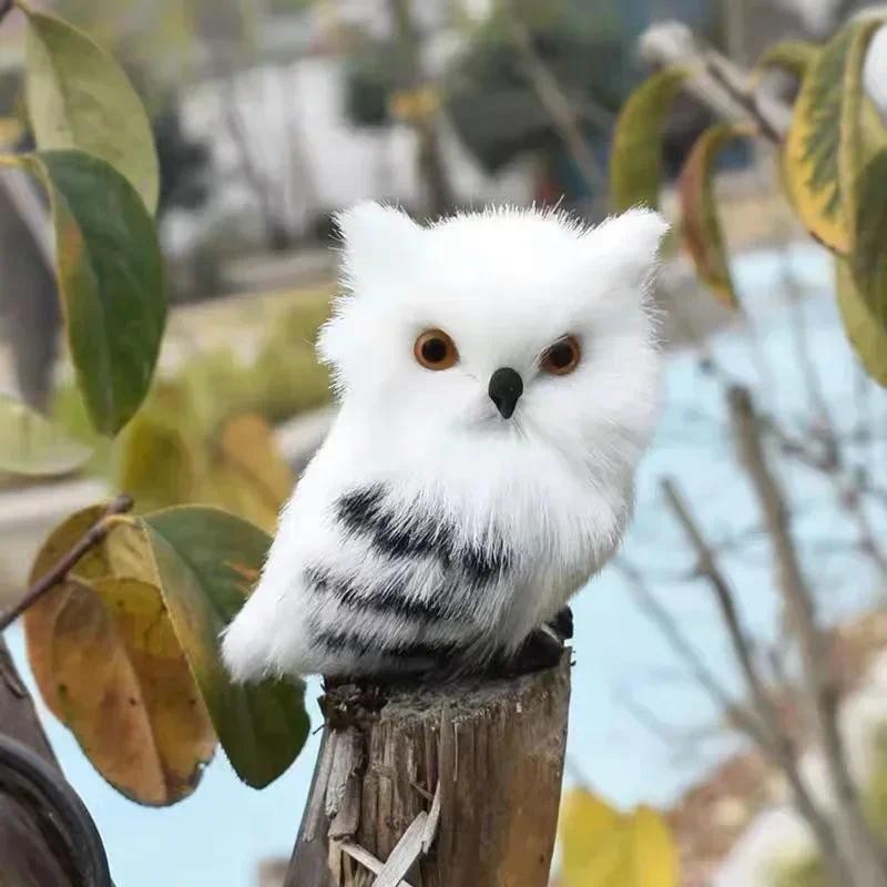 

Simulation Owl Ornaments Plush Toys Cute Doll Artificial Fur Toy Christmas Tree Decor Pendant Christmas Gift For Kids Home Decor