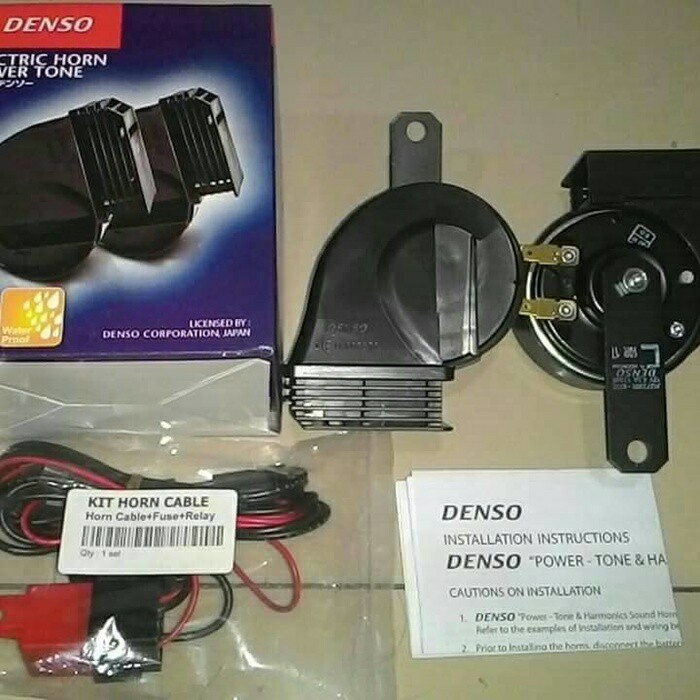 klakson denso keong waterproof paket rilay kit motor Nmax, Aerox DLL