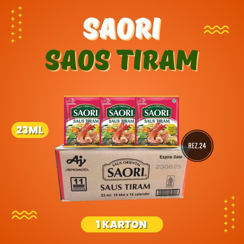 

1 Dus Saori Saus Tiram Sachet / Saori Mentega / Saori Bulgogi / Saori Lada Hitam