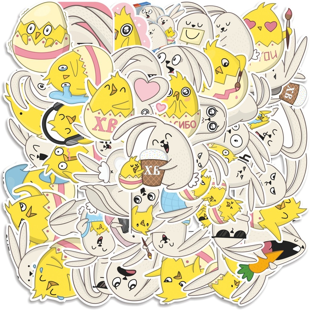 

COD 50 Pcs Stiker Easter Buddies Lucu Anti Air Untuk Dekorasi Notebook Sepeda Skateboard Handphone