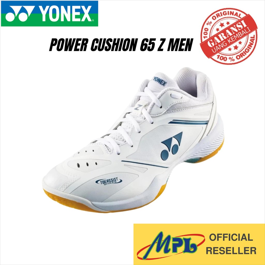 SEPATU BADMINTON YONEX POWER CUSHION 65 Z MEN WHITE