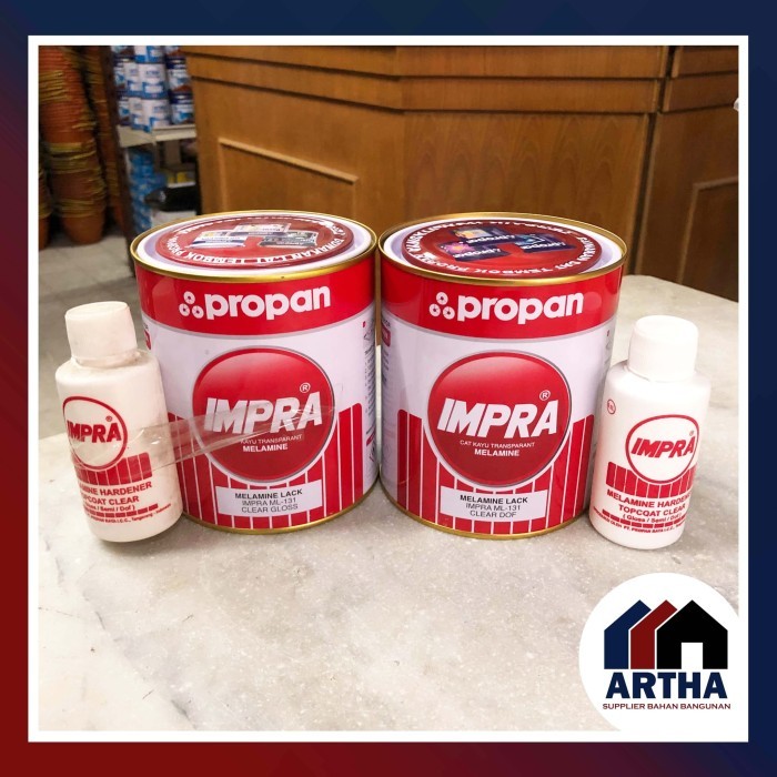 Propan Impra Melamine Lack ML-131 Clear Gloss Clear Dof Finishing Kayu