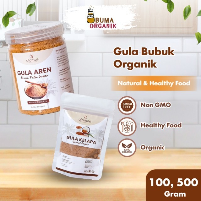 

Gula Semut Kelapa Aren Organik Asli Bubuk Coconut Sugar Premium Powder Natural Organik Organic 500gr buma
