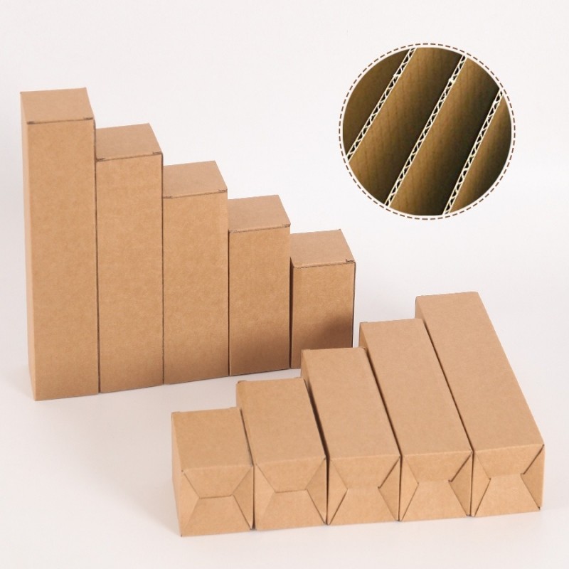 

20pcs Three-layer Empty Hard Paper Packaging Box Rectangular Corrugated Box Outer Packaging Universal Cardboard Paper Carton Box