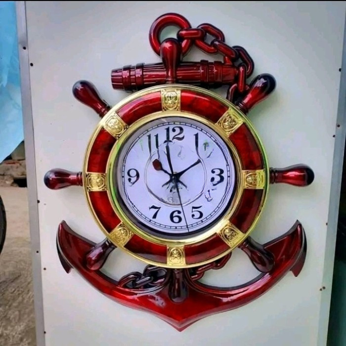 Jam Dinding Jam Jangkar Unik Model Jangkar Kapal Laut