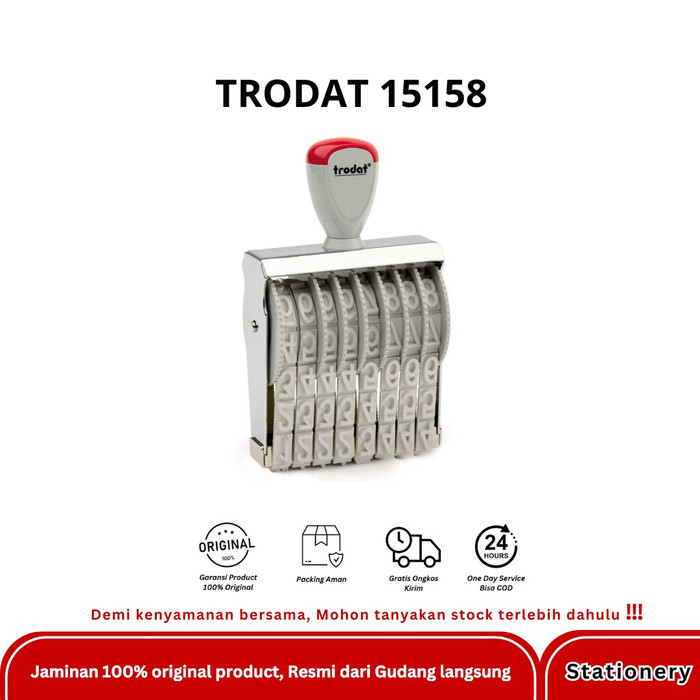 

STEMPEL ANGKA 8 DIGIT TRODAT 15158 - 15 MM