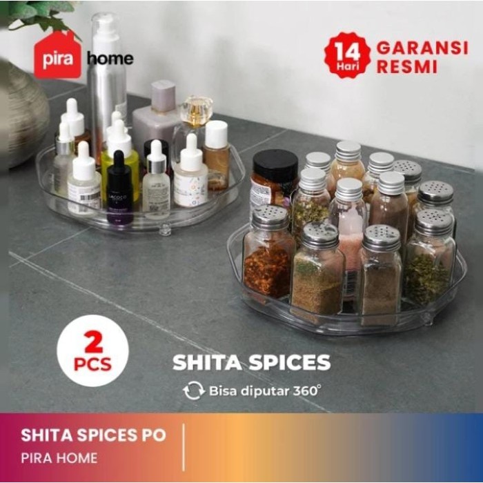 PIRA HOME - SHITA SPICES PO Lazy Susan Organizer / Rak Transparan