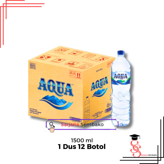 

Aqua Air Mineral 1500 ML - 1 Dus 12 Botol