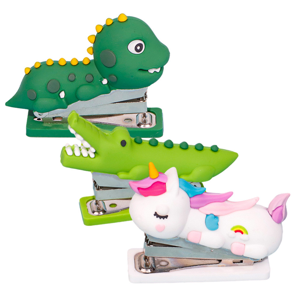 

3 Pcs Stationery Stapler Reusable Home Accessory Desk Aesthetic Stationary Teacher Office for Child